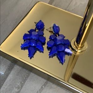 J. Crew blue gemstone earrings